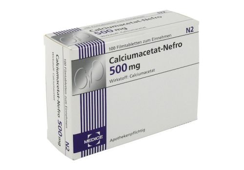 CALCIUMACETAT NEFRO 500 mg Filmtabletten – PZN 00434023 (PZN 00434023)