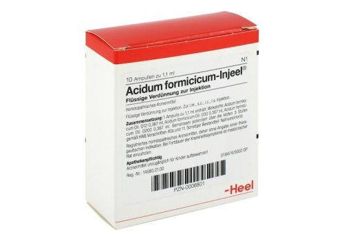 ACIDUM FORMICICUM INJEEL Ampullen – PZN 00006801 (PZN 00006801)