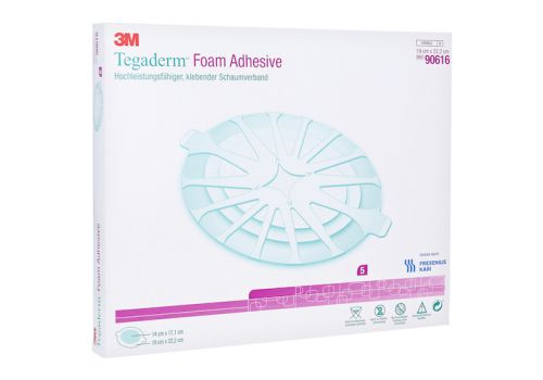 TEGADERM Foam Adhesive FK 19x22,2 cm oval 90616 – PZN 06917314 (PZN 06917314)