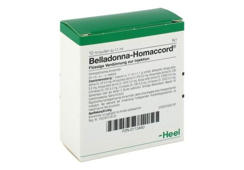 BELLADONNA HOMACCORD Ampullen – PZN 00113460 (PZN 00113460)