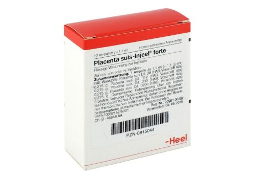 PLACENTA SUIS Injeel forte Ampullen – PZN 00815044 (PZN 00815044)