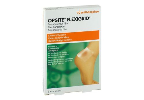 OPSITE Flexigrid transp.Wundverb.6x7 cm steril – PZN 00081725 (PZN 00081725)