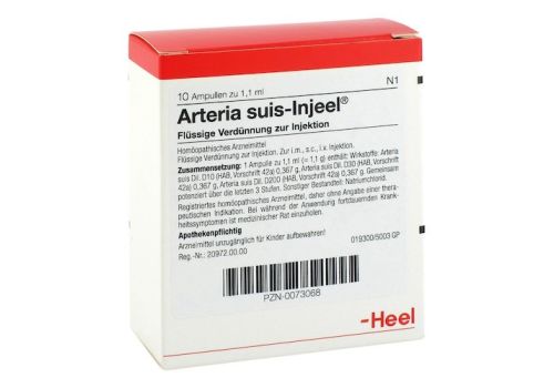 ARTERIA SUIS Injeel Ampullen – PZN 00073068 (PZN 00073068)