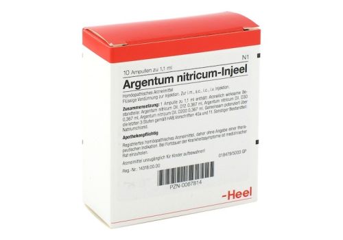 ARGENTUM NITRICUM INJEEL Ampullen – PZN 00067814 (PZN 00067814)