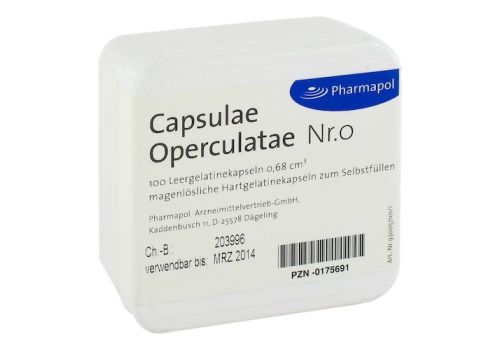 CAPSULAE Operculatae Kapseln Nr.0 0,68 – PZN 00175691 (PZN 00175691)