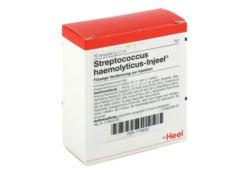 STREPTOCOCCUS HAEMOLYTICUS Injeel Ampullen – PZN 01178533 (PZN 01178533)