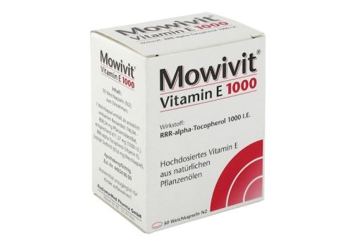 MOWIVIT Vitamin E 1000 Kapseln – PZN 00836891 (PZN 00836891)