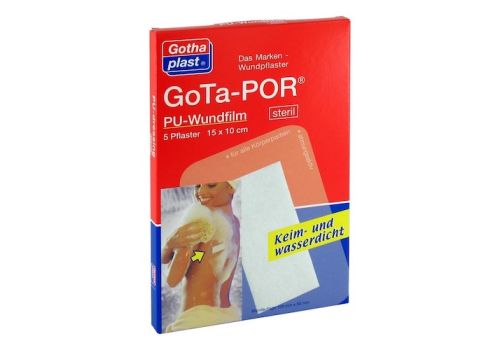 GOTA-POR PU Wundfilm 15x10 cm steril Pflaster – PZN 00468476 (PZN 00468476)