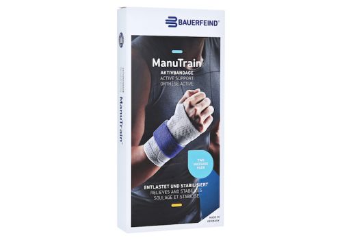 MANUTRAIN Handgelenkbandage rechts Gr.3 titan – PZN 01285915 (PZN 01285915)