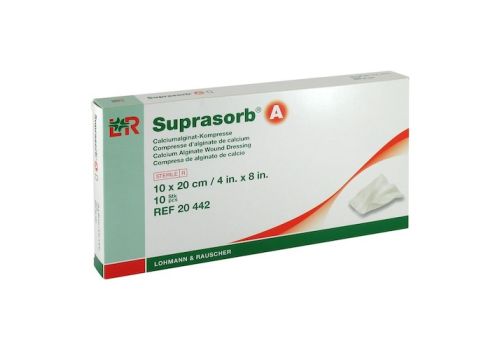 SUPRASORB A Calciumalginat Kompr.10x20 cm – PZN 00432946 (PZN 00432946)