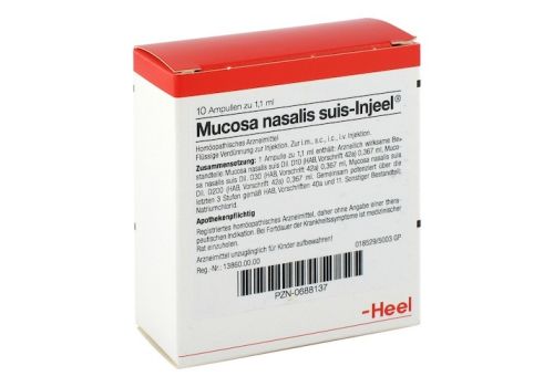 MUCOSA nasalis suis Injeel Ampullen – PZN 00688137 (PZN 00688137)