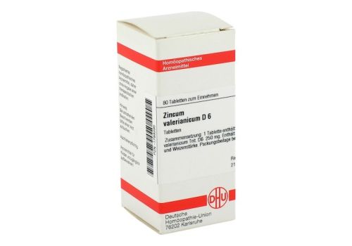 ZINCUM VALERIANICUM D 6 Tabletten – PZN 01789395 (PZN 01789395)