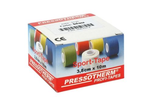 PRESSOTHERM Sport-Tape 3,8 cmx10 m blau – PZN 02002374 (PZN 02002374)