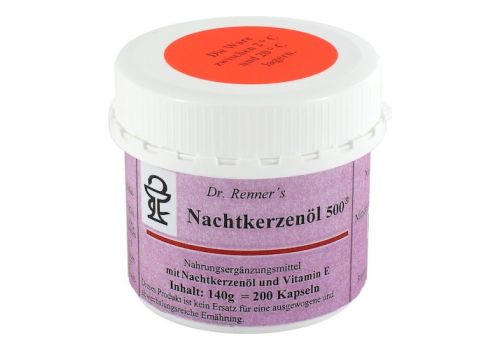 NACHTKERZENÖL 500 mg Dr.Renner's Kapseln – PZN 01421123 (PZN 01421123)