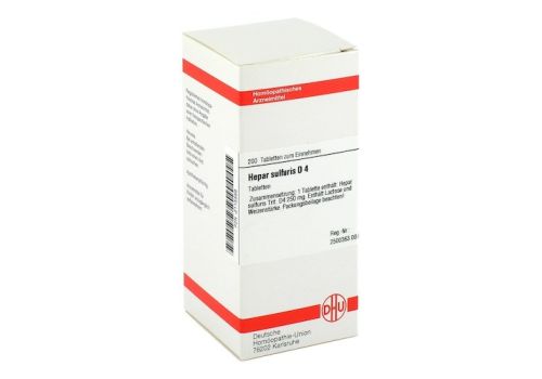 HEPAR SULFURIS D 4 Tabletten – PZN 02115569 (PZN 02115569)