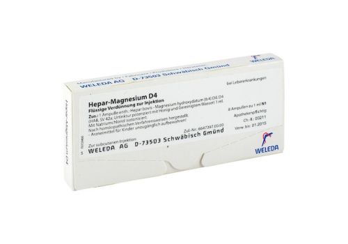 HEPAR MAGNESIUM D 4 Ampullen – PZN 01623097 (PZN 01623097)