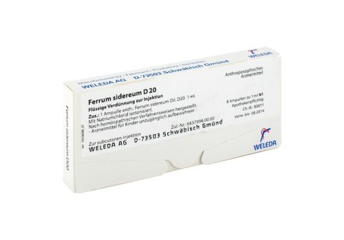 FERRUM SIDEREUM D 20 Ampullen – PZN 01622287 (PZN 01622287)