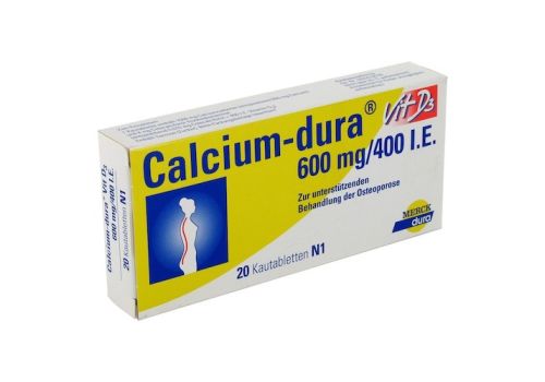 Calcium-dura Vit D3 600mg/400 I.E. – PZN 01845722 (PZN 01845722)