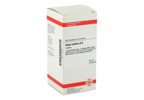 HEPAR SULFURIS D 3 Tabletten – PZN 02115552 (PZN 02115552)