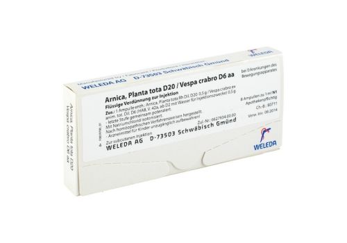 ARNICA PLANTA tota D 20/Vespa Crabro D 6 aa Amp. – PZN 01618601 (PZN 01618601)