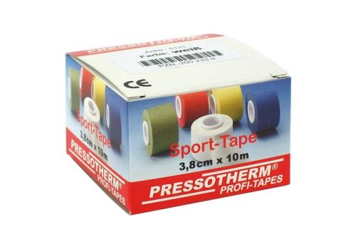 PRESSOTHERM Sport-Tape 3,8 cmx10 m weiß – PZN 02002339 (PZN 02002339)