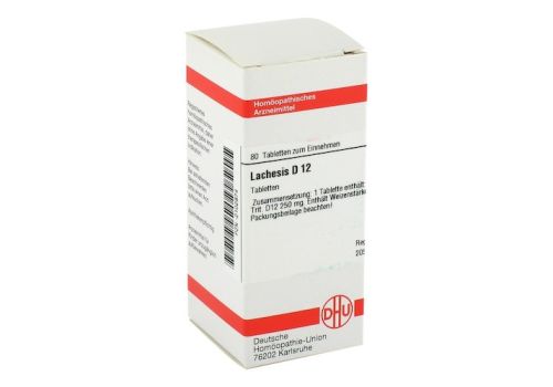 LACHESIS D 12 Tabletten – PZN 02102874 (PZN 02102874)