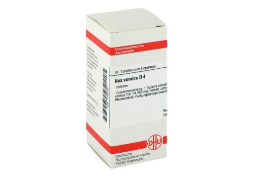 NUX VOMICA D 4 Tabletten – PZN 01780796 (PZN 01780796)