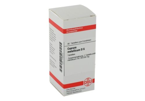 CUPRUM METALLICUM D 6 Tabletten – PZN 01768312 (PZN 01768312)