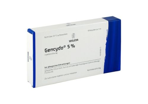 GENCYDO 5% Injektionslösung – PZN 01622778 (PZN 01622778)