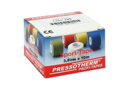 PRESSOTHERM Sport-Tape 3,8 cmx10 m rot – PZN 02002351 (PZN 02002351)