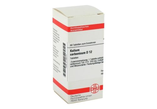 KALIUM CARBONICUM D 12 Tabletten – PZN 02116014 (PZN 02116014)