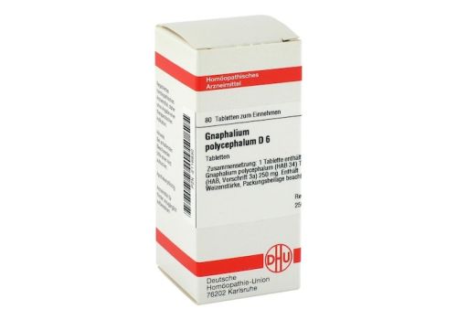 GNAPHALIUM POLYCEPHALUM D 6 Tabletten – PZN 02116830 (PZN 02116830)