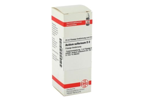 ACIDUM SULFURICUM D 3 Dilution – PZN 02121334 (PZN 02121334)