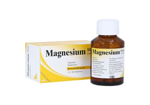 MAGNESIUM 100 mg Jenapharm Tabletten – PZN 04016995 (PZN 04016995)