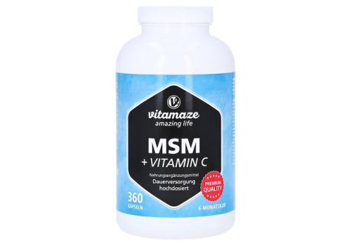 MSM HOCHDOSIERT+Vitamin C Kapseln – PZN 12580563 (PZN 12580563)