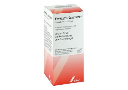 Ferrum Hausmann 50mg Eisen/5ml – PZN 02183476 (PZN 02183476)