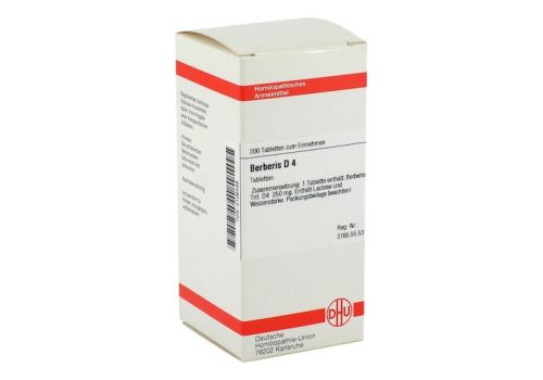 BERBERIS D 4 Tabletten – PZN 02126449 (PZN 02126449)