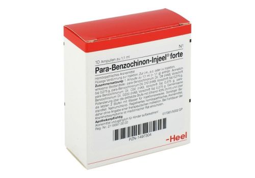 PARA BENZOCHINON Injeel forte Ampullen – PZN 01497304 (PZN 01497304)