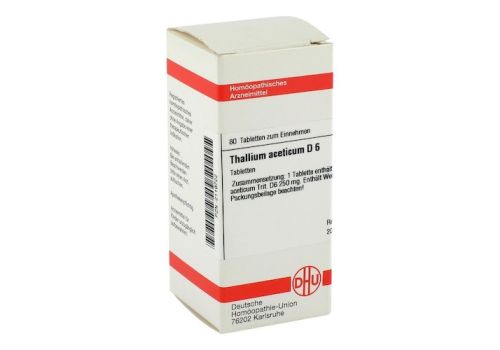 THALLIUM ACETICUM D 6 Tabletten – PZN 02119722 (PZN 02119722)