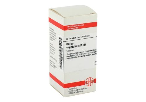 CARBO VEGETABILIS D 30 Tabletten – PZN 02117775 (PZN 02117775)