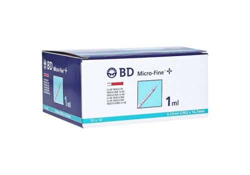 BD Micro-fine + U 40 Insulinspritze 12,7mm – PZN 04400127 (PZN 04400127)