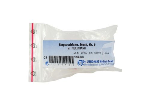 FINGERSCHIENE nach Stack Gr.6 Klettband – PZN 02178630 (PZN 02178630)