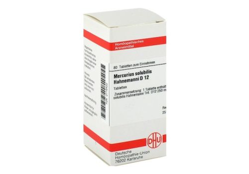 MERCURIUS SOLUBILIS Hahnemanni D 12 Tabletten – PZN 02116422 (PZN 02116422)