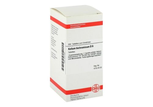 KALIUM BICHROMICUM D 6 Tabletten – PZN 02121452 (PZN 02121452)