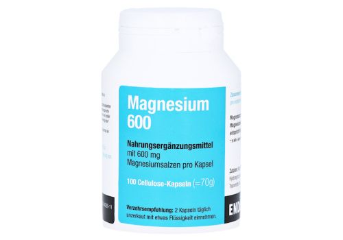 Magnesium 600 Kapseln – PZN 04926510 (PZN 04926510)