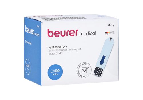 BEURER GL40 Blutzuckerteststreifen – PZN 09929683 (PZN 09929683)