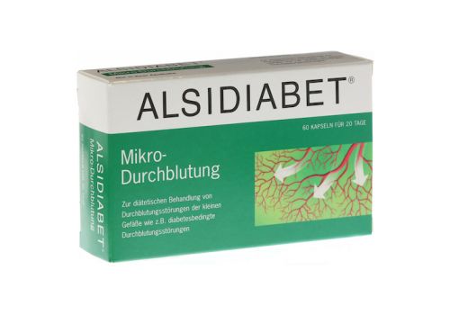 Alsidiabet Diabetiker Mikro Durchblutung Kapseln – PZN 03727671 (PZN 03727671)