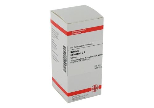 NATRIUM SULFURICUM D 6 Tabletten – PZN 02803140 (PZN 02803140)