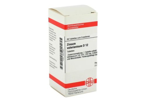 ZINCUM VALERIANICUM D 12 Tabletten – PZN 02637581 (PZN 02637581)