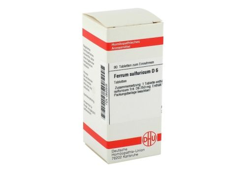 FERRUM SULFURICUM D 6 Tabletten – PZN 02630509 (PZN 02630509)